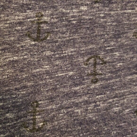 OLD NAVY BLUE HENLEY TEE ANCHOR PRINT 3T - Picture 4 of 5